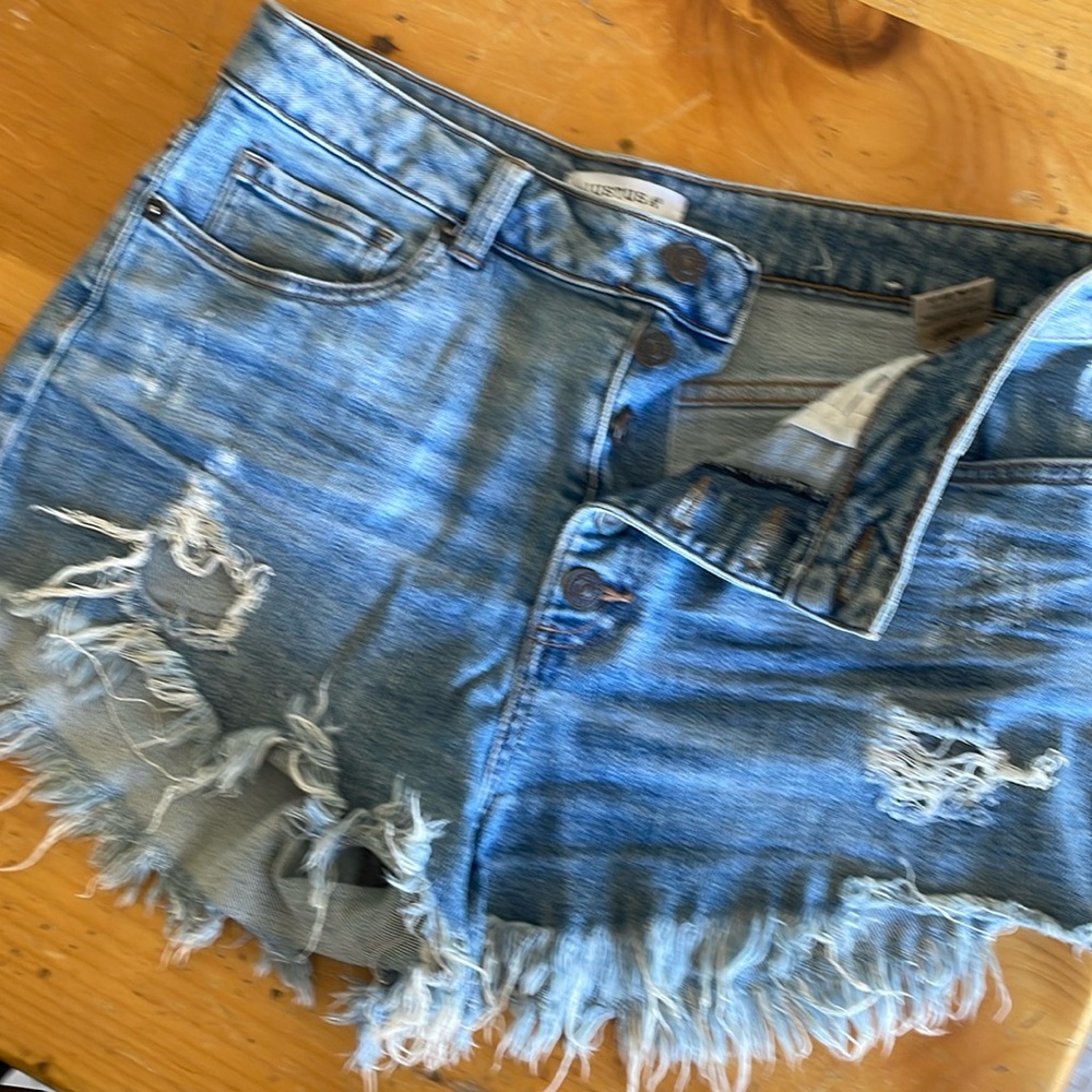 High waisted jean shorts size medium